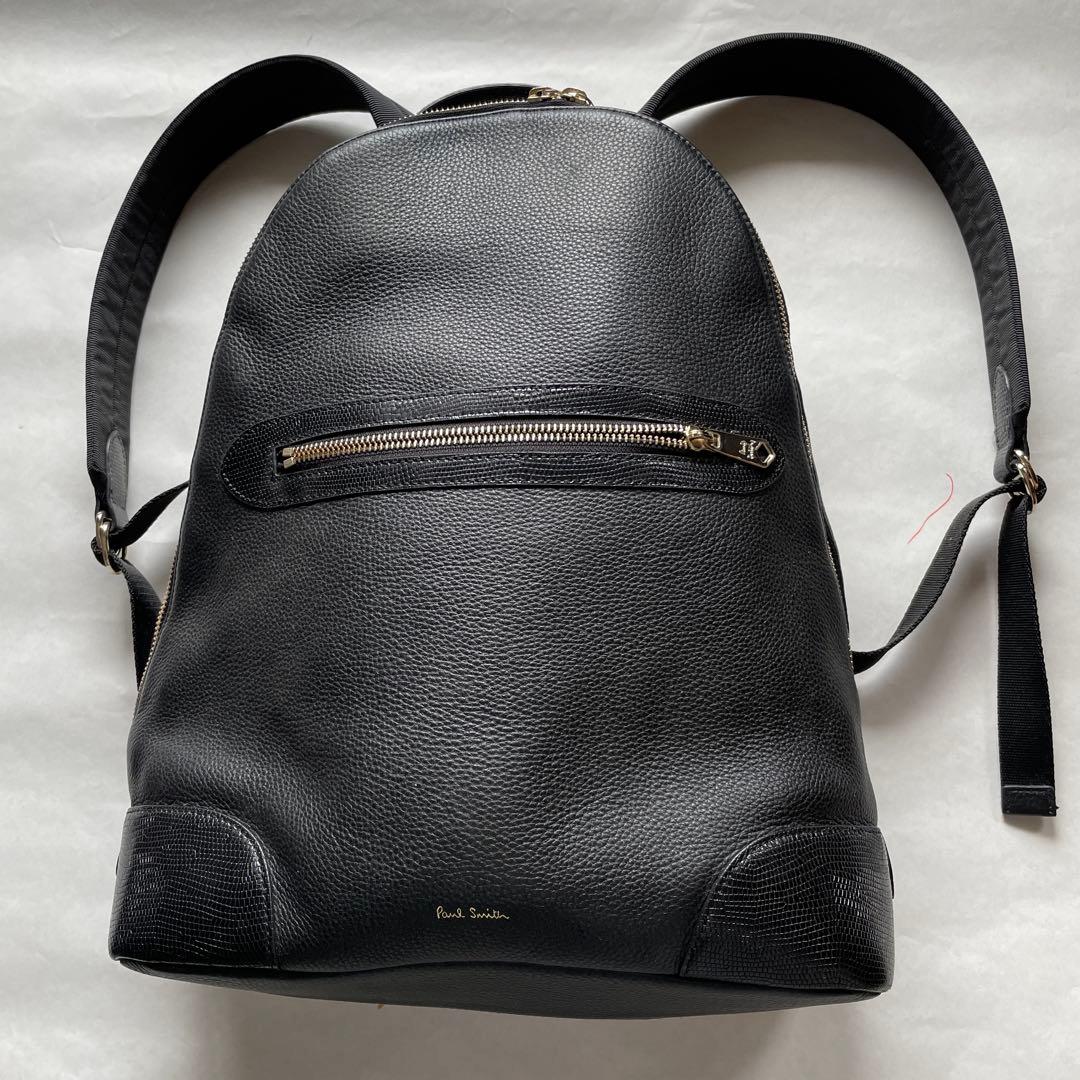 Paul Smithブラックレザーリュック
