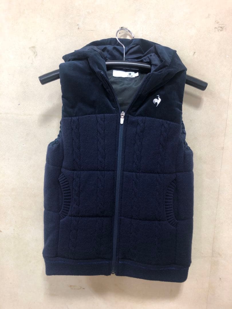 ルコックスポルティフレディスゴルフ中綿入りベストLネイビー