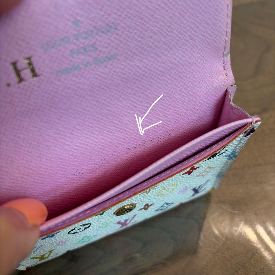 ルイヴィトン モノグラム マルチカラー 名刺入れ カードケース 財布