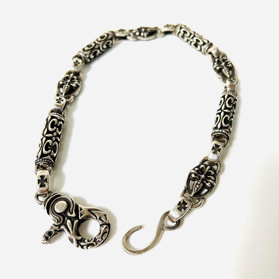 ぼ*う様 A&G エーアンドジー ギローム ダガー ウォレットチェーン シルバー