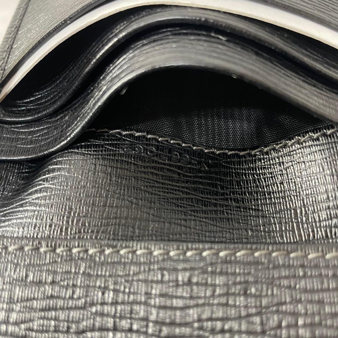 【未使用】保管品 FERRAGAMO フェラガモ 名刺入れ メンズ レザー 黒