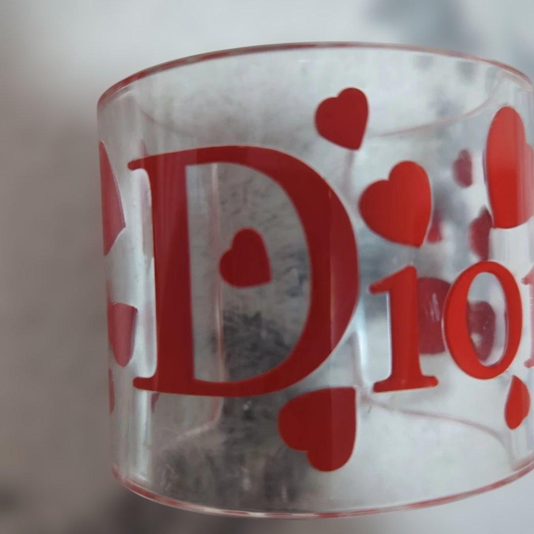 Dior　クリアバングル　ハート