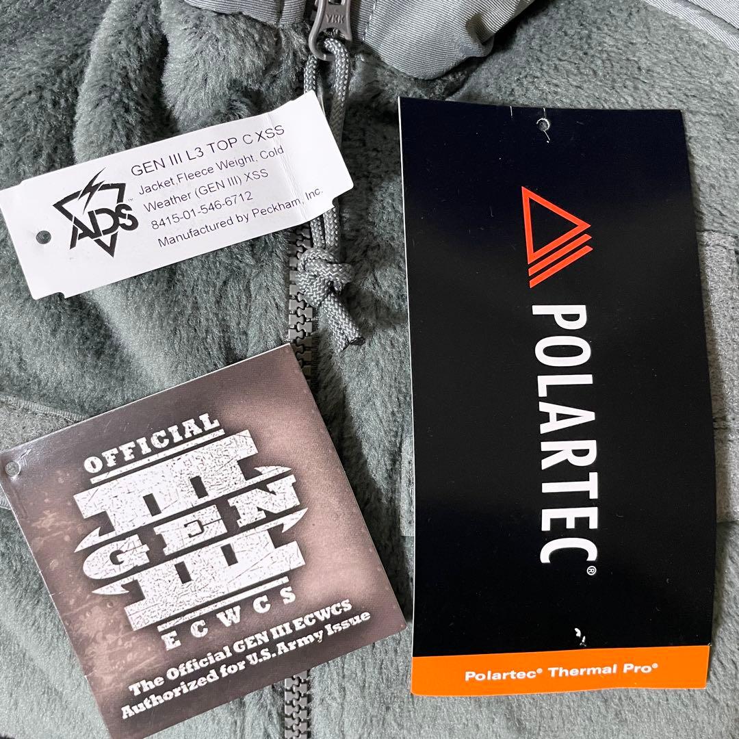 アメリカ軍 ECWCS level3 ポーラテック フリース XS-S