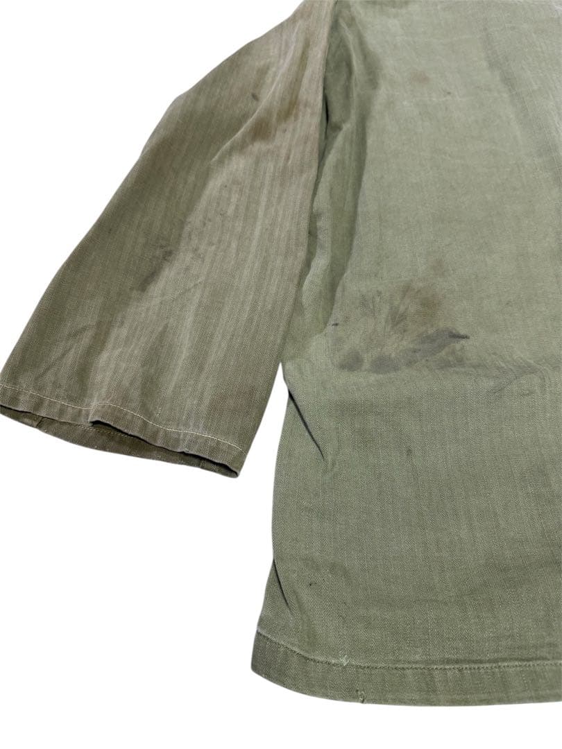 希少40s US ARMY M43 HBT ヘリンボーンツイル13スターボタン