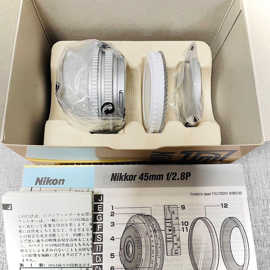 【箱付・極上品】Nikon Ai Nikkor 45mm F2.8P シルバー☆