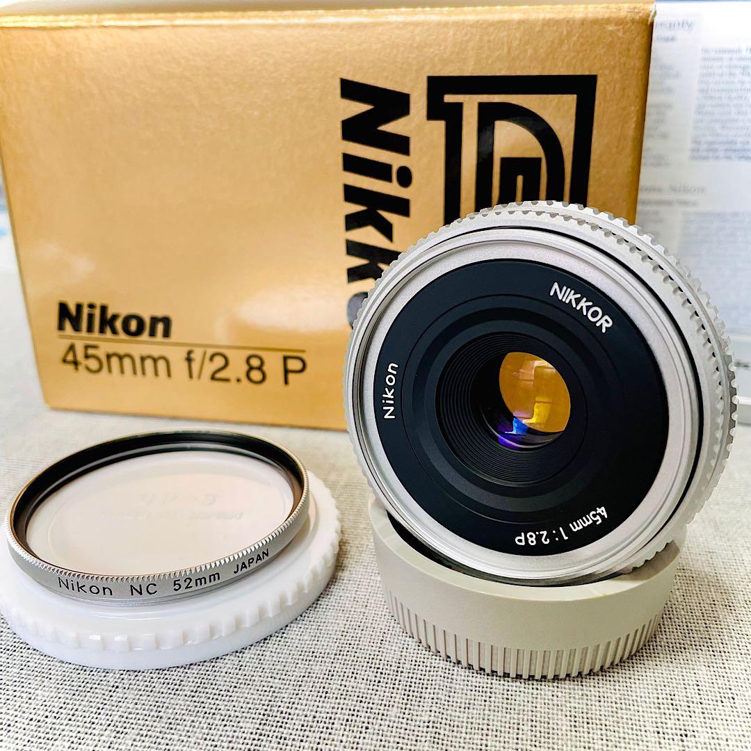 【箱付・極上品】Nikon Ai Nikkor 45mm F2.8P シルバー☆
