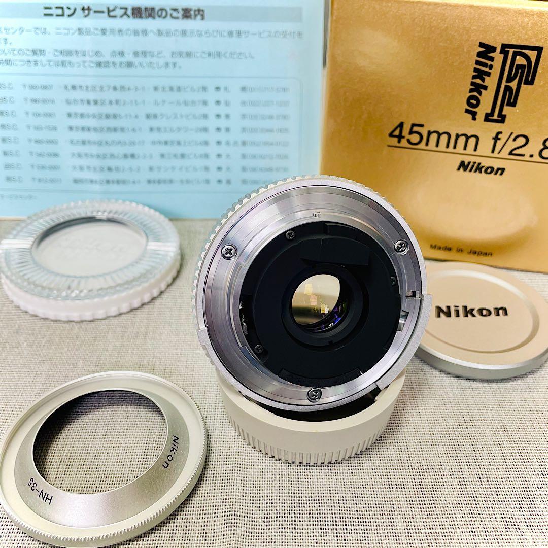 【箱付・極上品】Nikon Ai Nikkor 45mm F2.8P シルバー☆