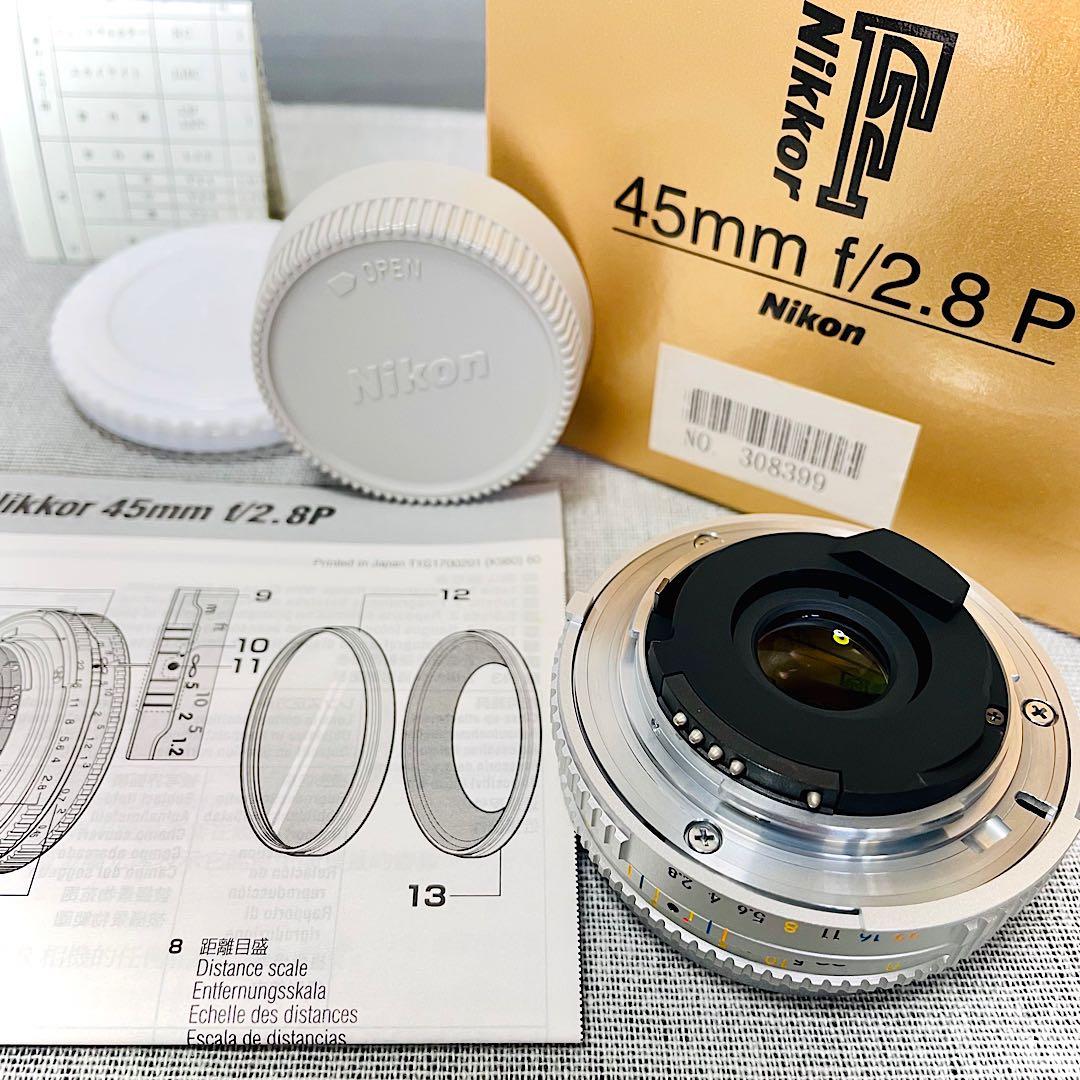 【箱付・極上品】Nikon Ai Nikkor 45mm F2.8P シルバー☆