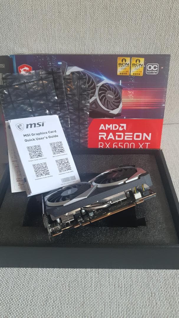 グラフィックボード・グラボ・ビデオカード AMD MSI Radeon RX 6500 XT OC Edition