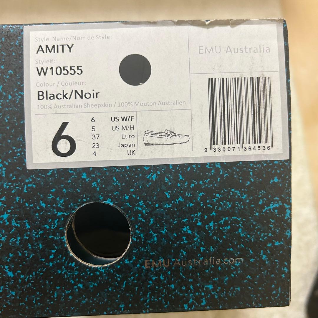 【新品】EMU Australia ブラックモカシン