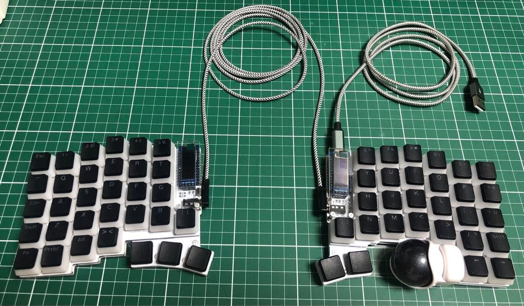 キーキャップ2セット　keyball61 自作分割キーボード (USB-C)