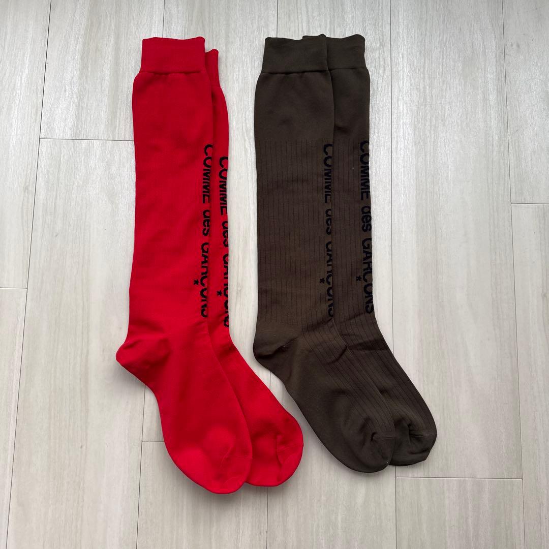 コムデギャルソンオムプリュス　21AW ロングロゴソックス