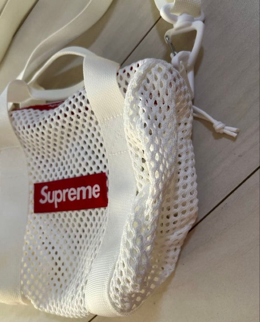 Supreme メッシュバック　小　ホワイト