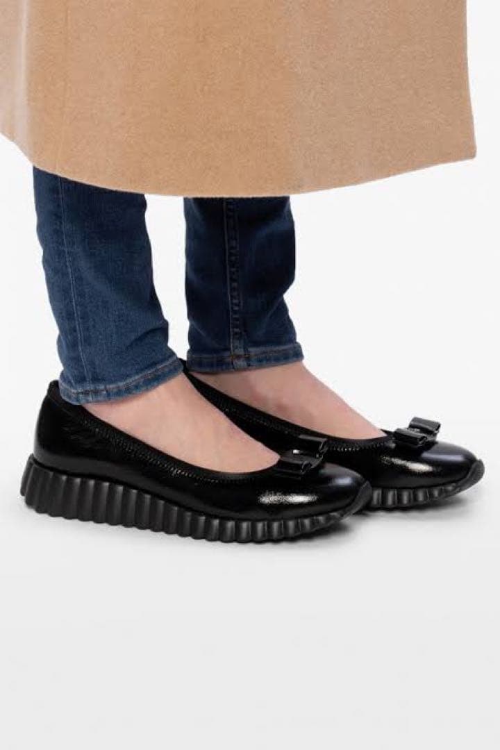 Salvadore Ferragamo POLLYメタリックブラウン5 1/2C