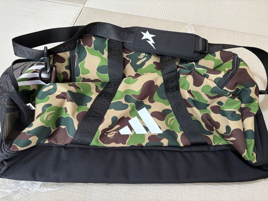 adidas BAPE DUFFLE 　エイプ　アディダス　ダッフルバッグ