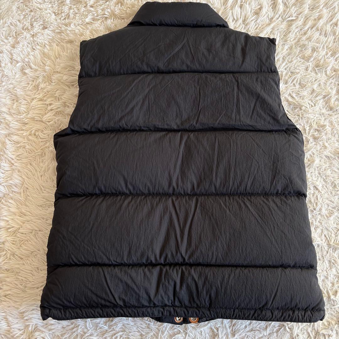 極美品 DANTON ハイロフトダウンベスト ホワイトグース ブラック L