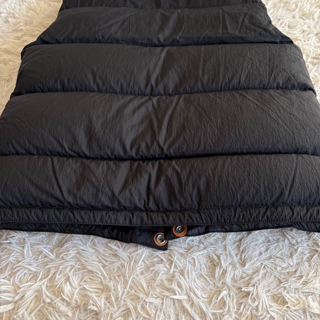 極美品 DANTON ハイロフトダウンベスト ホワイトグース ブラック L