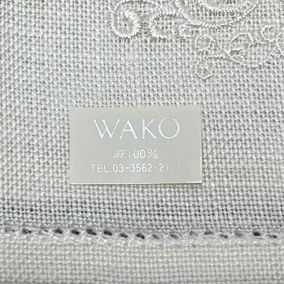 美品未使用　銀座和光　WAKO リネン　ハンカチーフ6点　麻