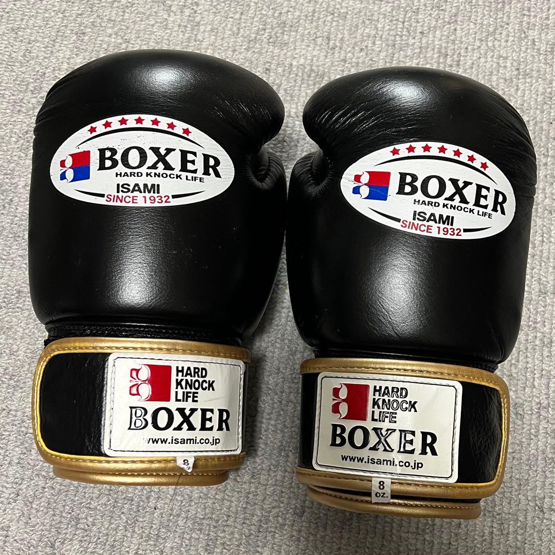 ISAMI BOXER ボクシンググローブ 8oz 黒