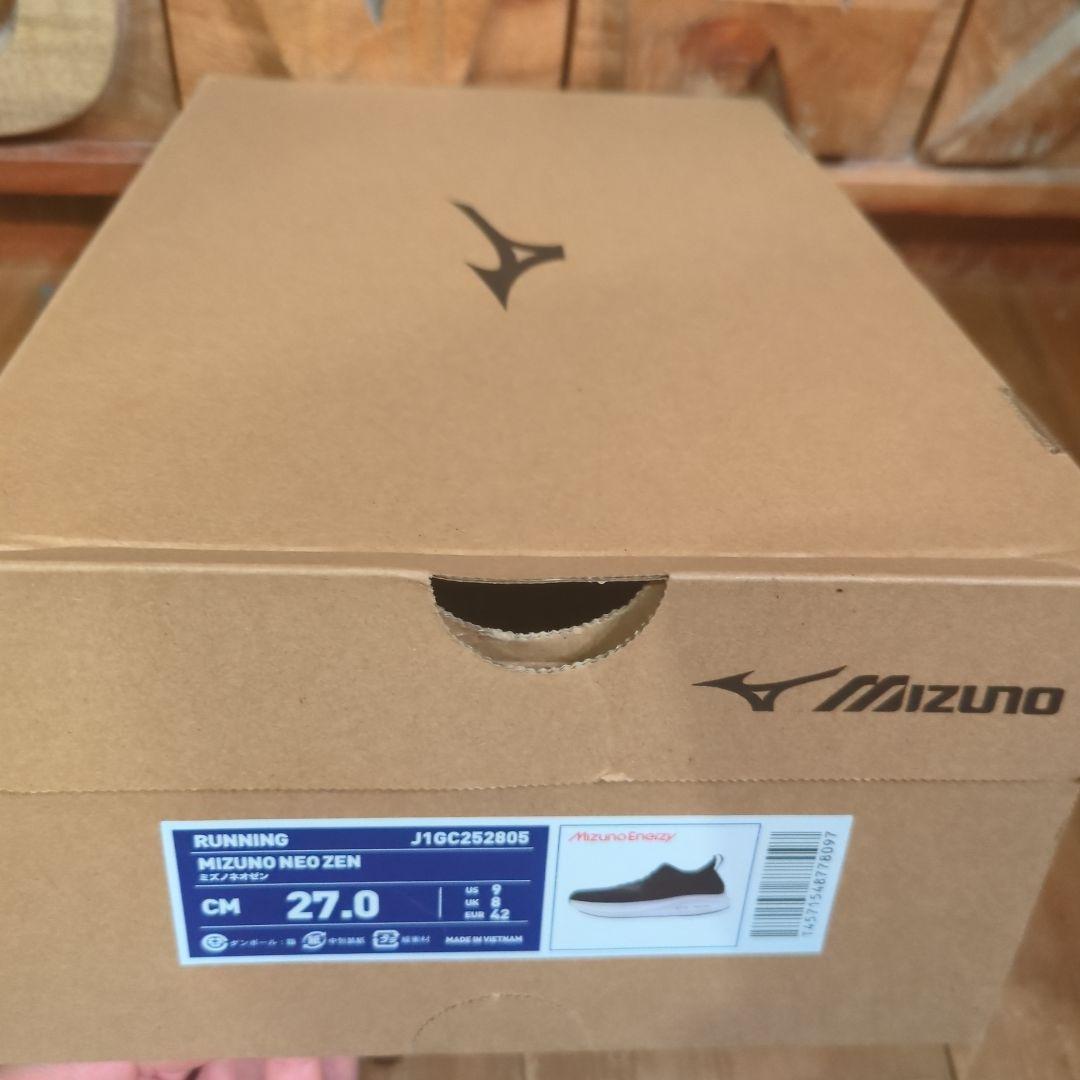 限定セール中！ Mizuno ネオ ゼン ランニングシューズ ブラック 27.0