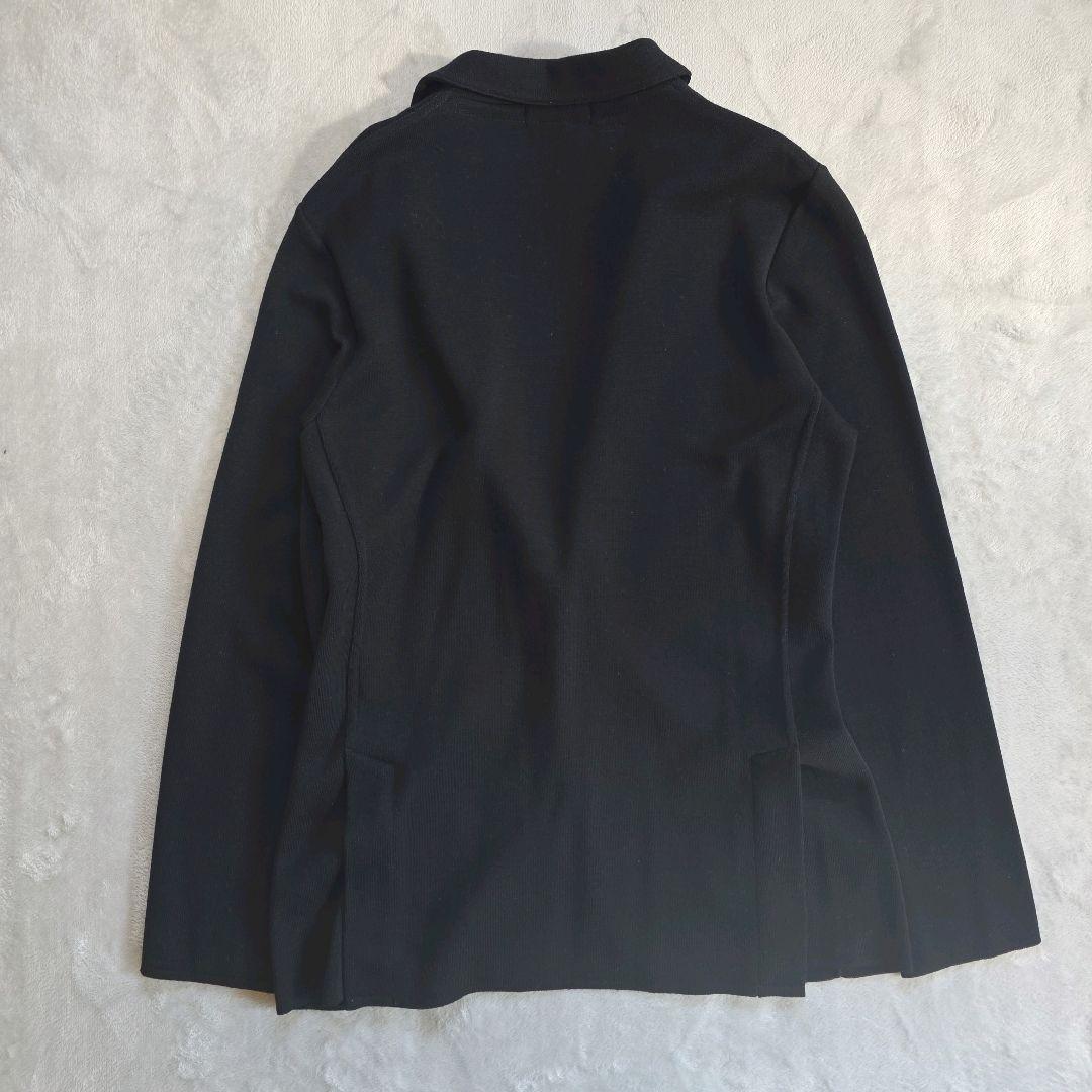 LARDINI ラルディーニ ニットジャケット XL ブラック サイドベンツ