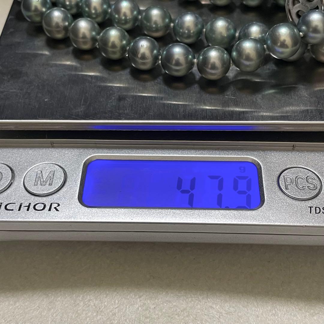 【超大珠✨テリ良】あこや真珠 ネックレス 8.5-9.0 パール グレー アコヤ