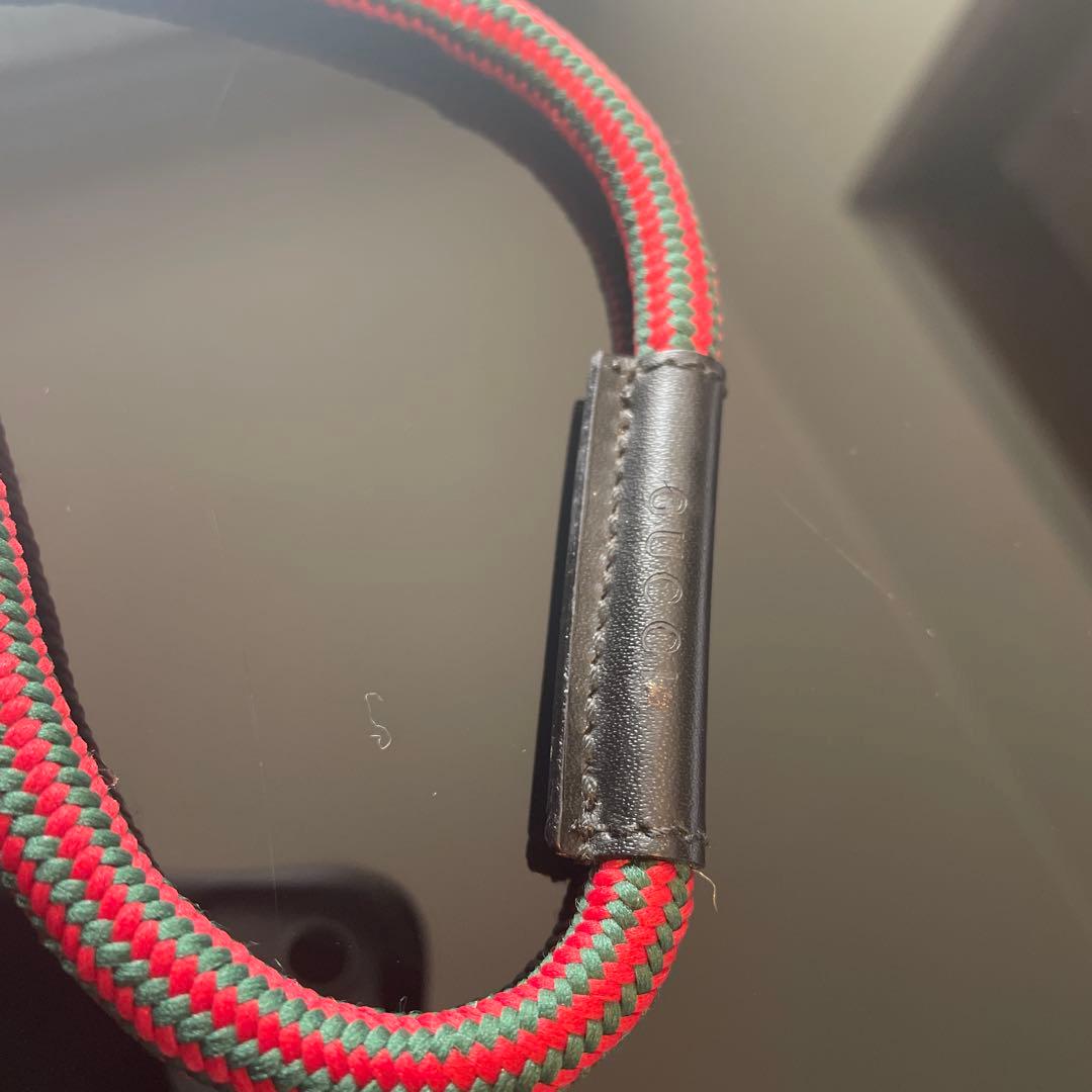 【激レア】GUCCI グッチ シェリーライン キャンバス×レザー ロープベルト