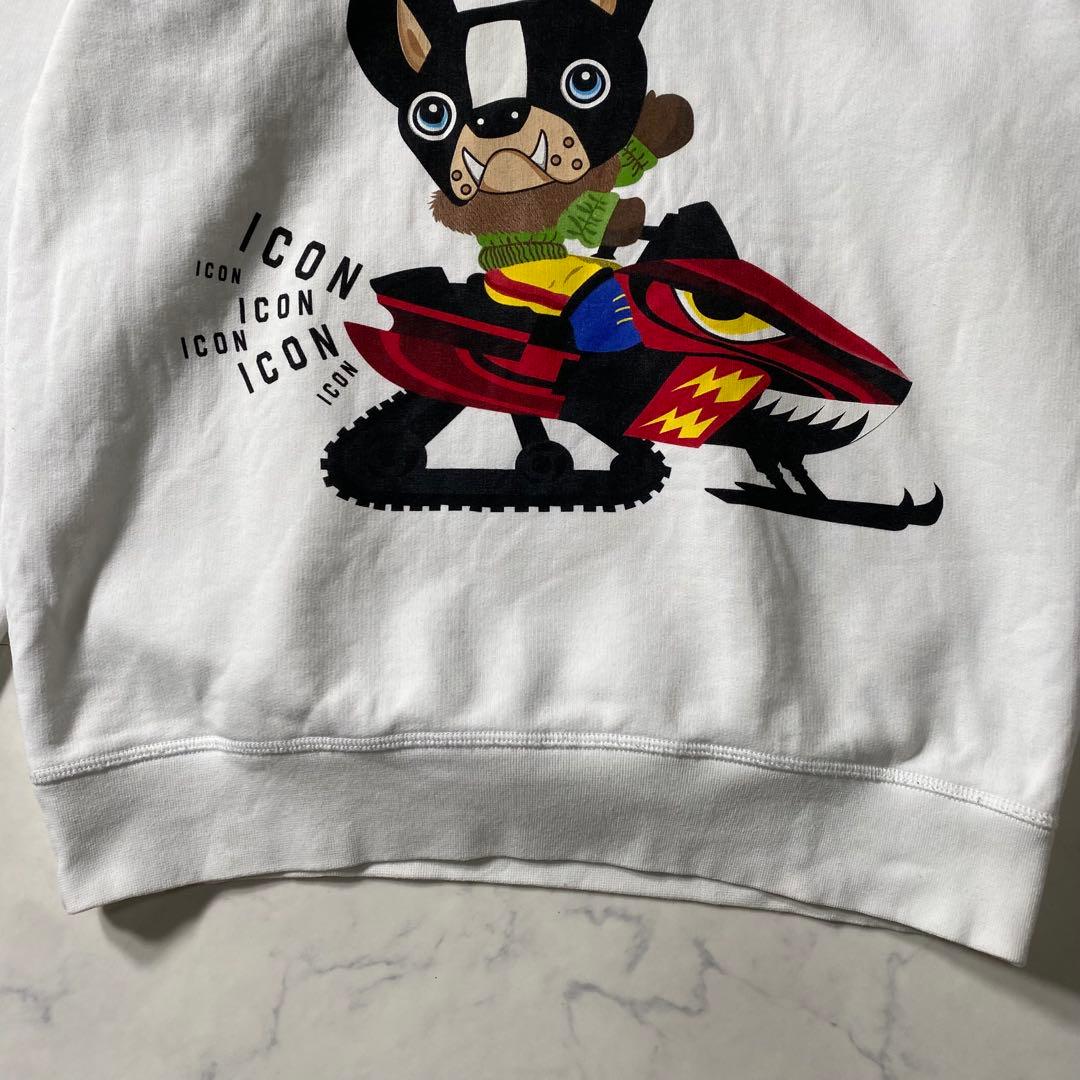 【美品】ディースクエアード　スウェット　CHIRO　21AW　プリント　ICON