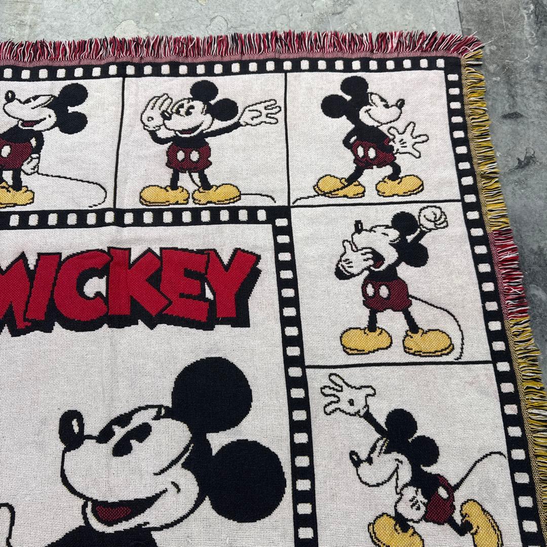 ディズニー　ミッキーマウス　マルチカバー　ソファカバー　ラグ　174x128