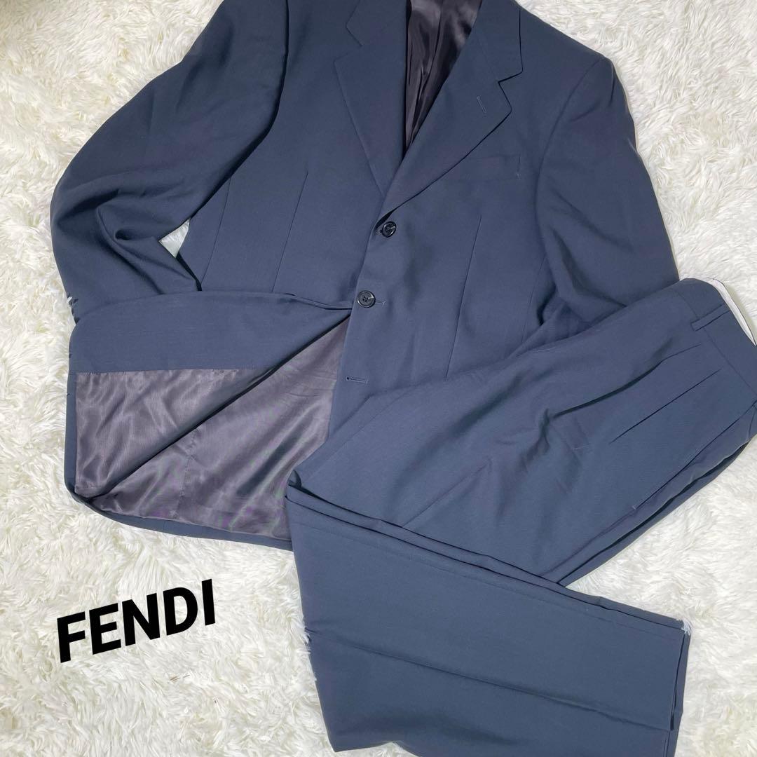 【FENDI】フェンディ スーツ セットアップ ウール ツイード スラックス