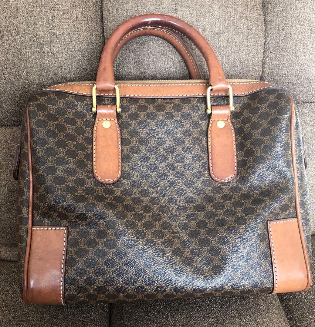 み*る様 OLD CÉLINE バッグ ミニボストン マカダム柄