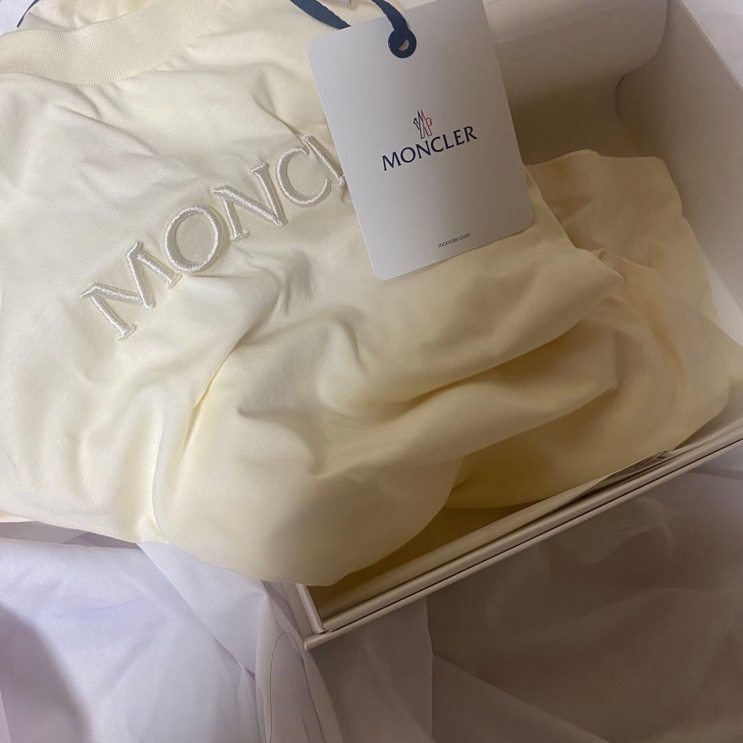 MONCLER 半袖Tシャツ ホワイトアイボリー