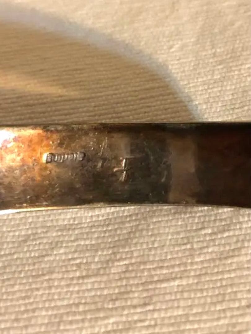 たけ(ホピ族　インディアンジュエリーシルバーバングル 鹿　動物彫刻入り )