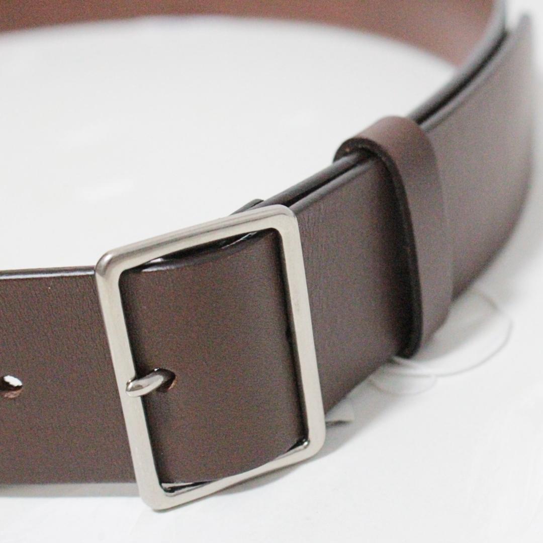 新品 マーガレットハウエル 定価25300円 タグ付 レザーベルト Lサイズ 茶