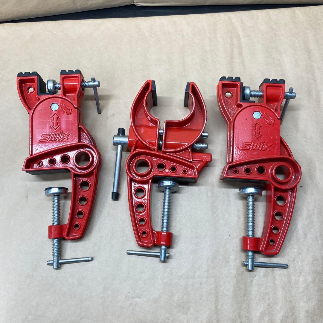 Swix スキー用ワックススタンド 3個セット　バイス