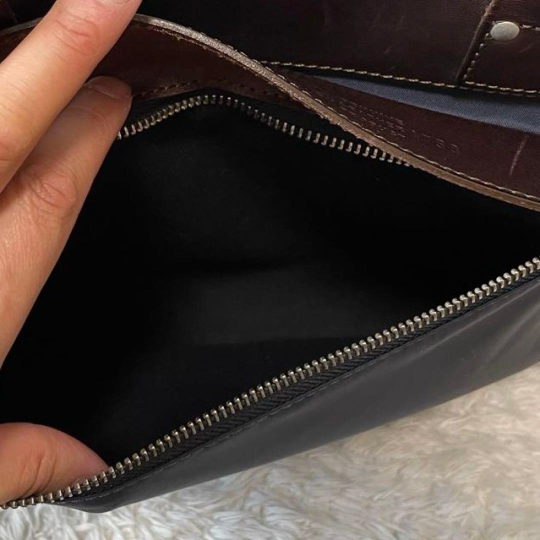 良品 フェリージ ビジネスバッグ1758 ネイビー✕ブラウン