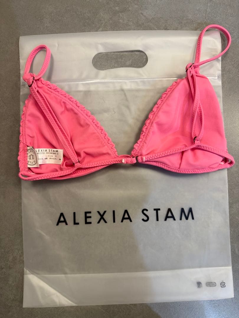 ALEXIA STAM ピンク ビキニブラ Sサイズ