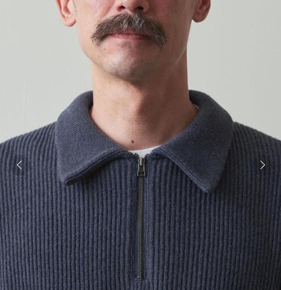 トップス 22aw Crepuscule x Steven Alan Zip Polo 1