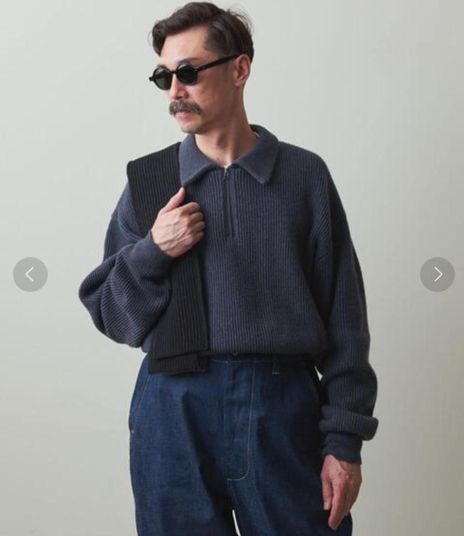 トップス 22aw Crepuscule x Steven Alan Zip Polo 1