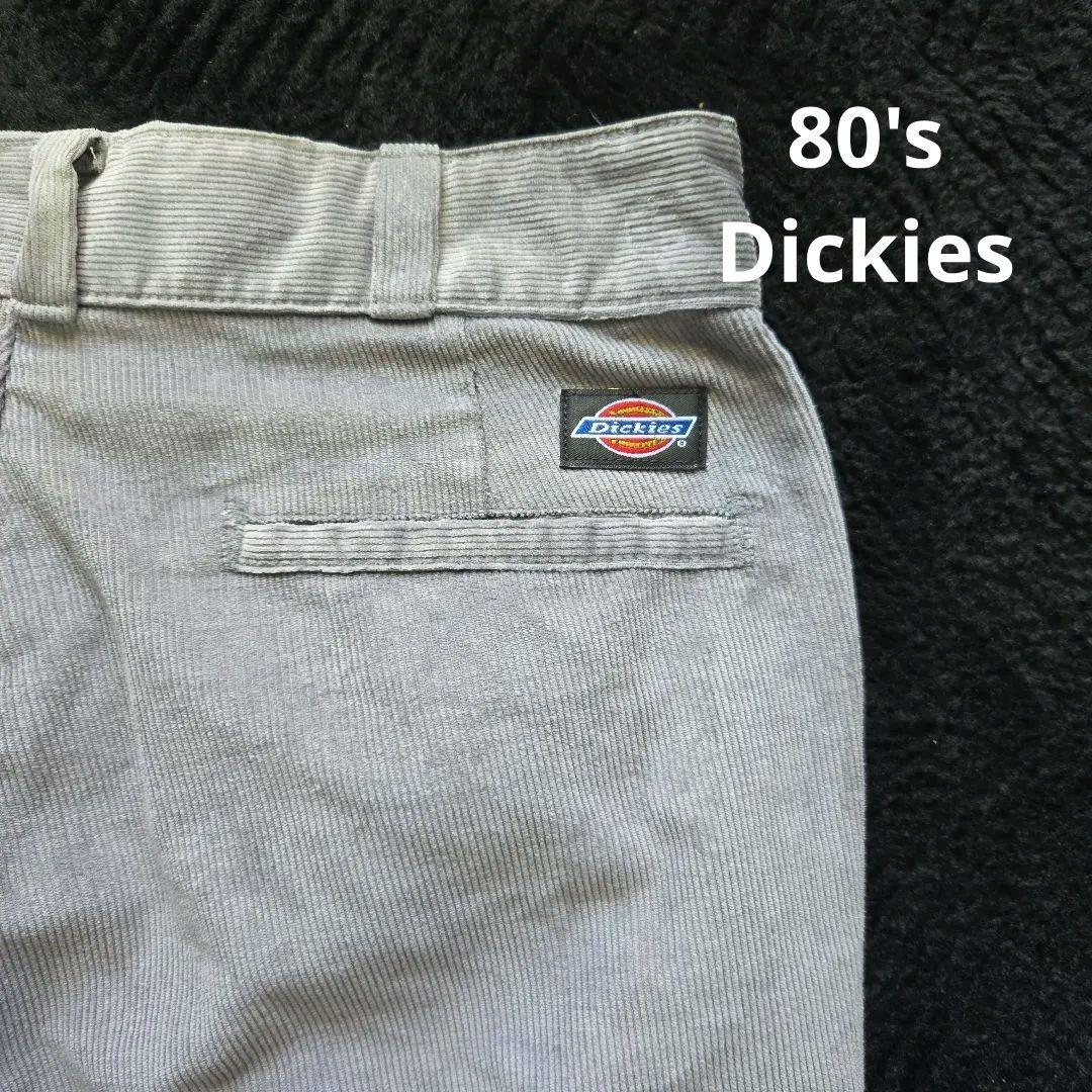 80s Dickies グレー コーデュロイ タロンジップ 希少
