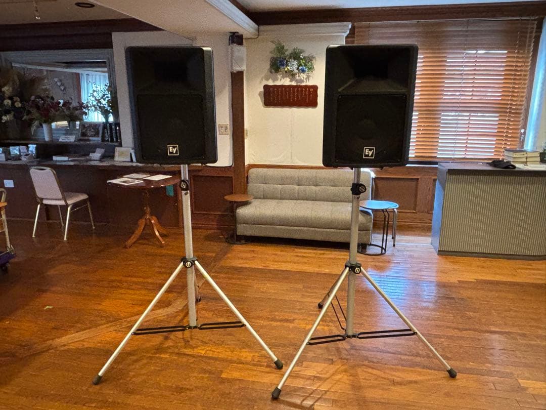 (Akkey) エレクトロボイス SX300 スピーカー 2台、スタンド付