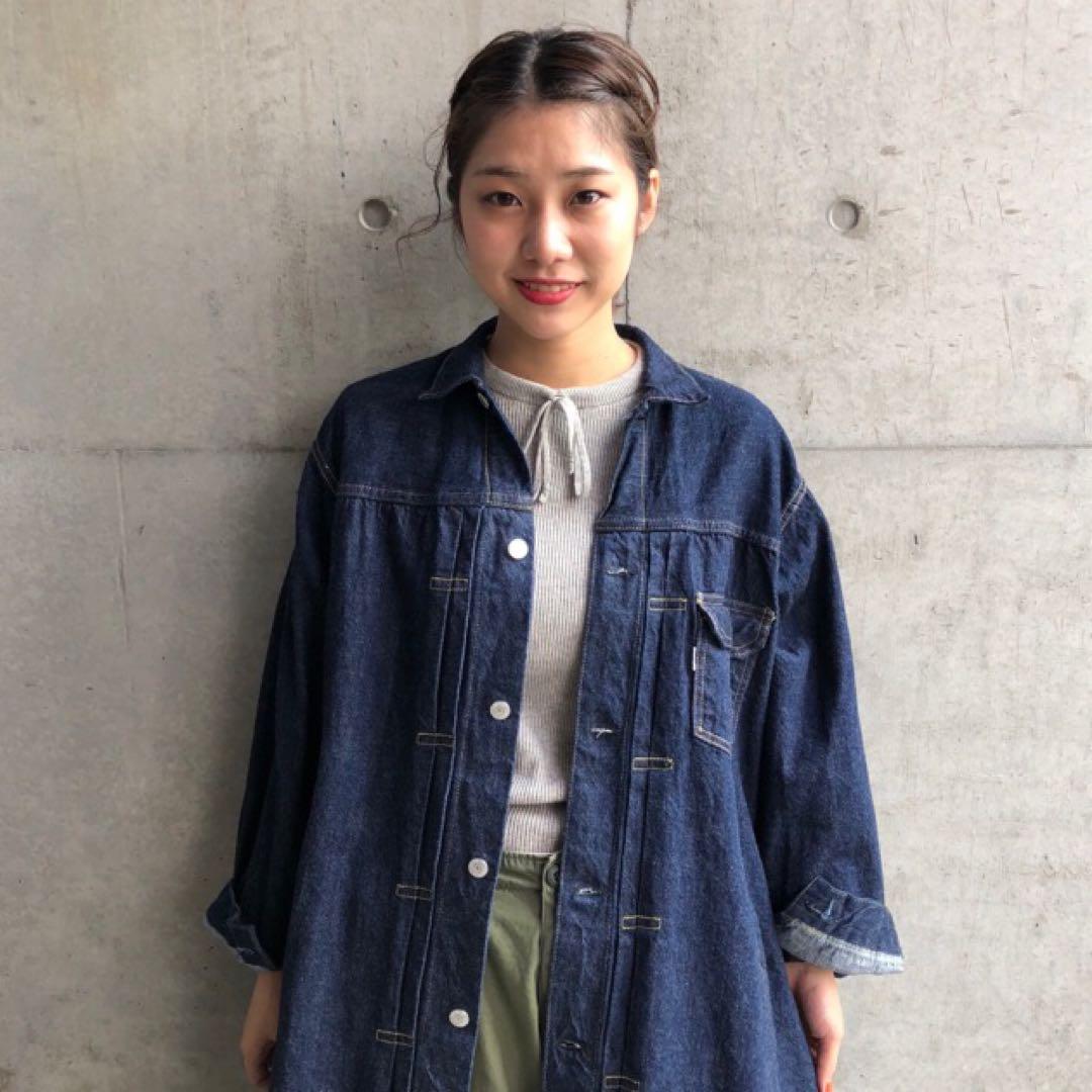 オアスロウ　プリーツ フロント コート