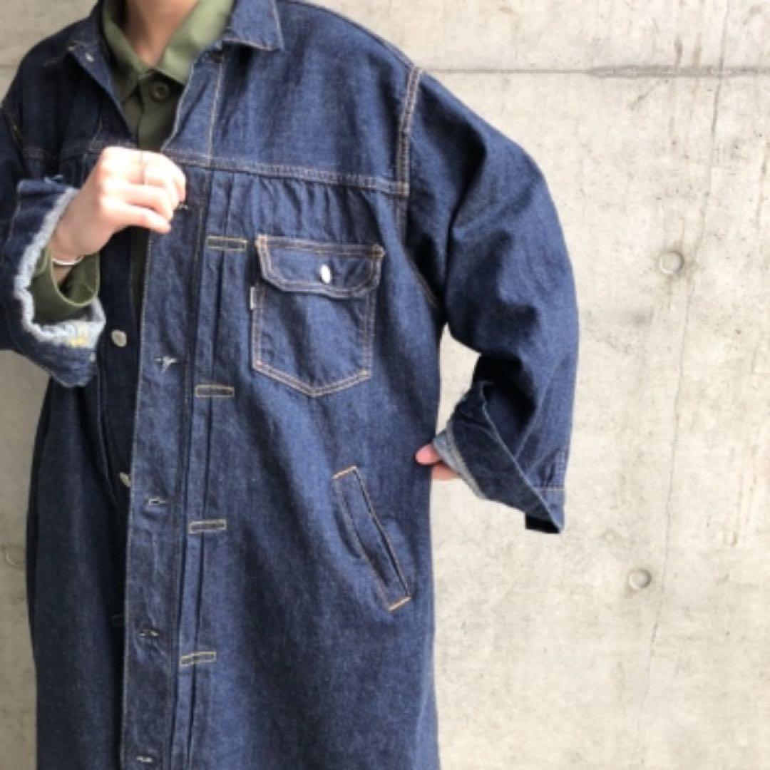 オアスロウ　プリーツ フロント コート