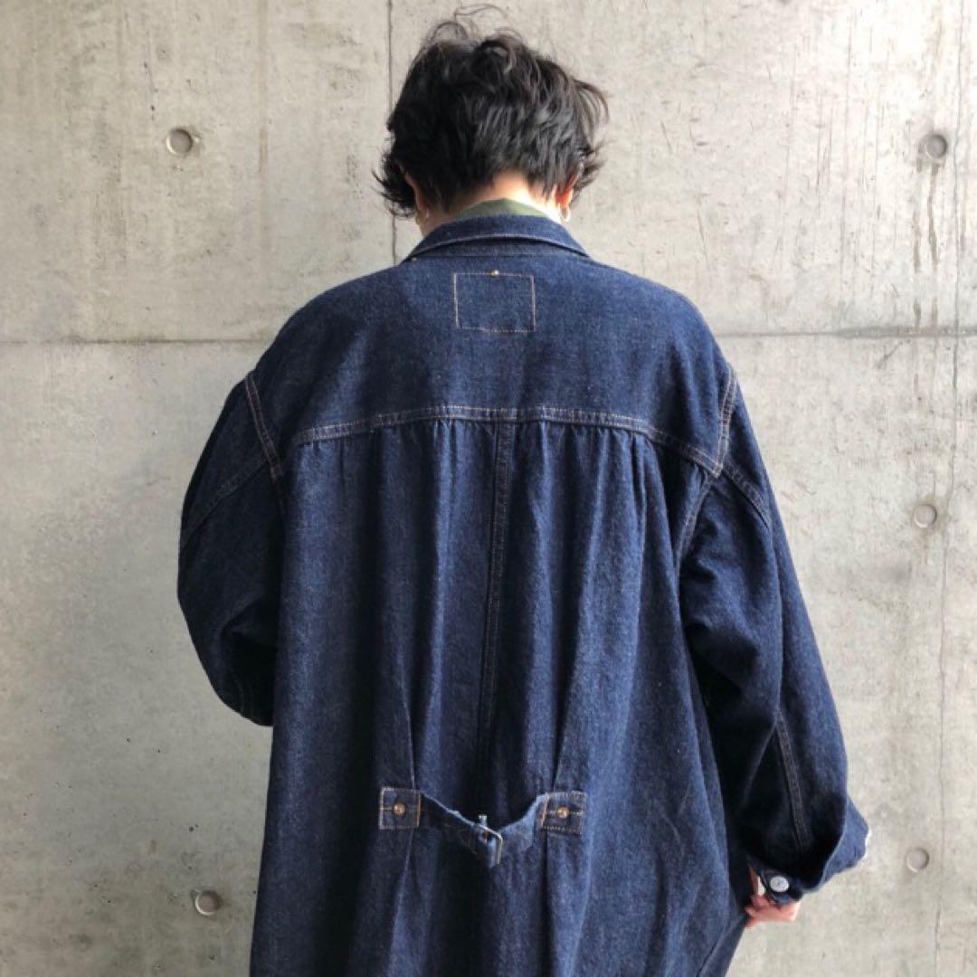 オアスロウ　プリーツ フロント コート