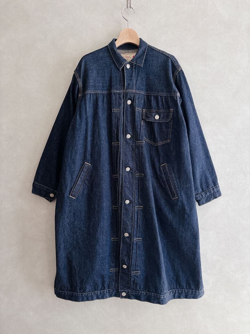 オアスロウ　プリーツ フロント コート