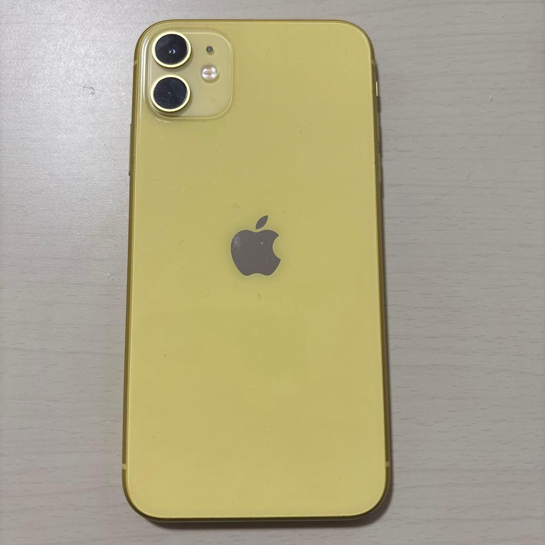Apple iPhone 11 イエロー 画面にひびあり