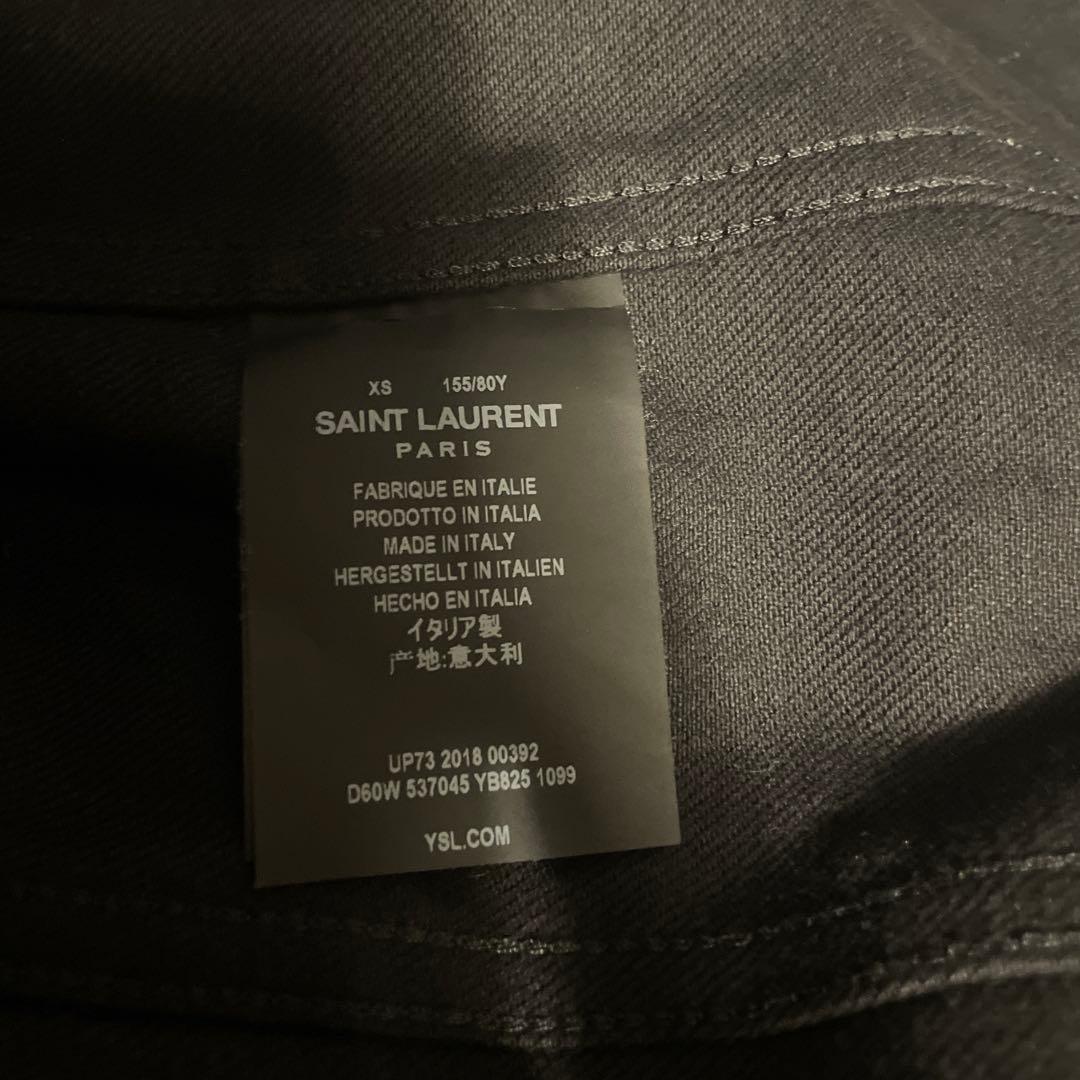 SAINT LAURENT PARIS コーティング デニムジャケット xs
