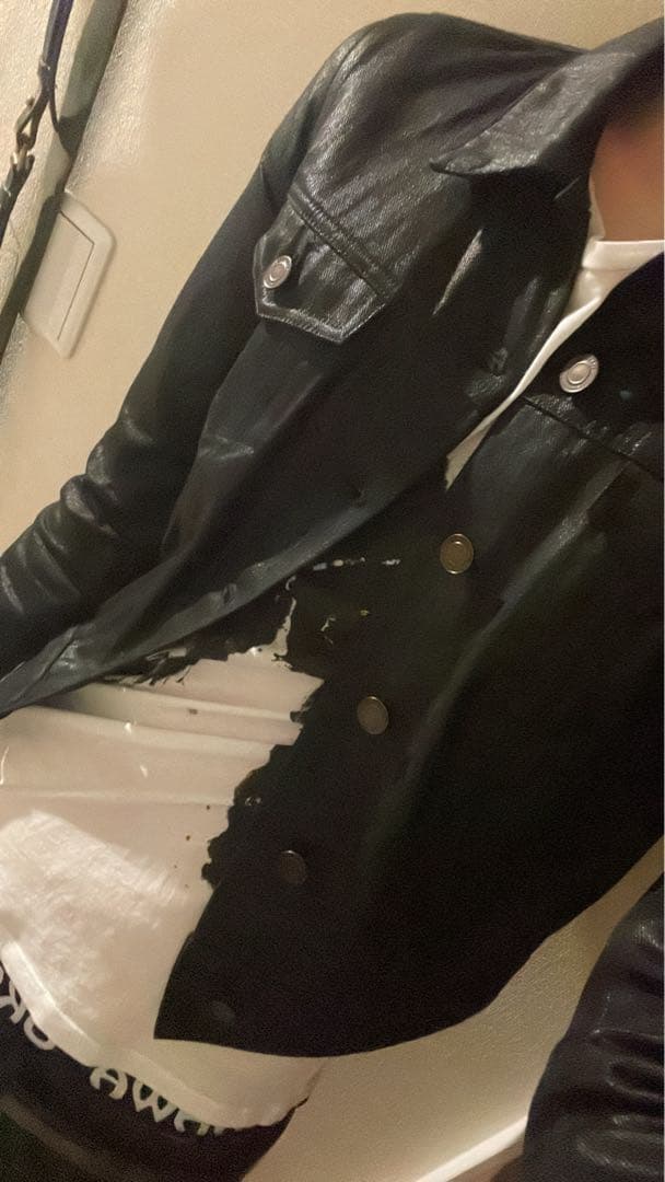 SAINT LAURENT PARIS コーティング デニムジャケット xs