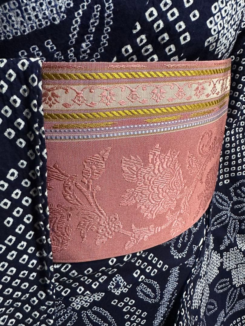 2点セット 希少サイズ‼️トールサイズ身幅大‼️新品美品　有松鳴海絞り浴衣 藍染に白