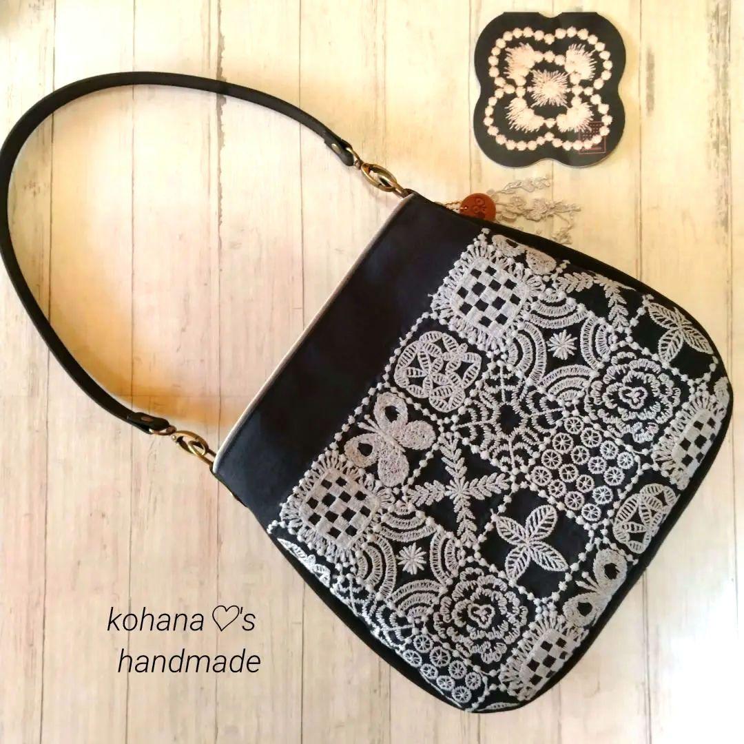 ハンドメイドஐ..ラウンドショルダーバッグ∂бミナペルホネン⚮̈